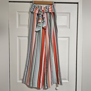 Bar iii Striped Wide-Leg Pants